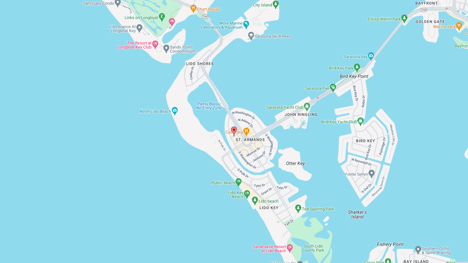 35 Saint Armands Circle Map - Maps Database Source