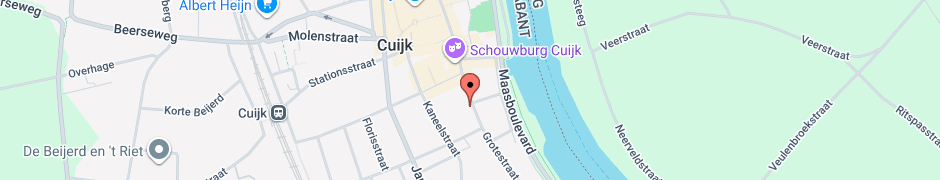 Kaart van de bedrijfslocatie